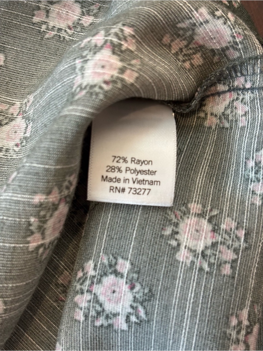 LC Lauren Conrad Women’s Floral Blouse - Size Large - Green/Pink - Picture 14 of 16